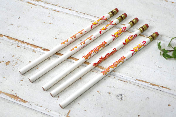 McDonald's マクドナルド 80s デッドストック ヴィンテージ 鉛筆 ペンシル 5本セット