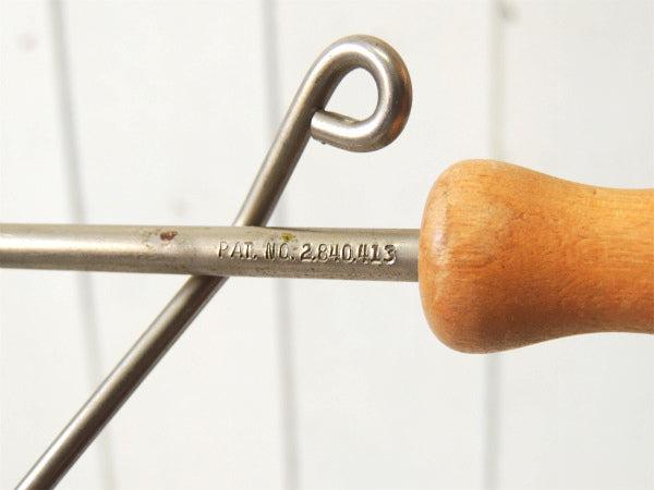 【THIRD HAND】メタル×木製・デッドストック・ヴィンテージ・パイ皿ホルダー・アウトドア