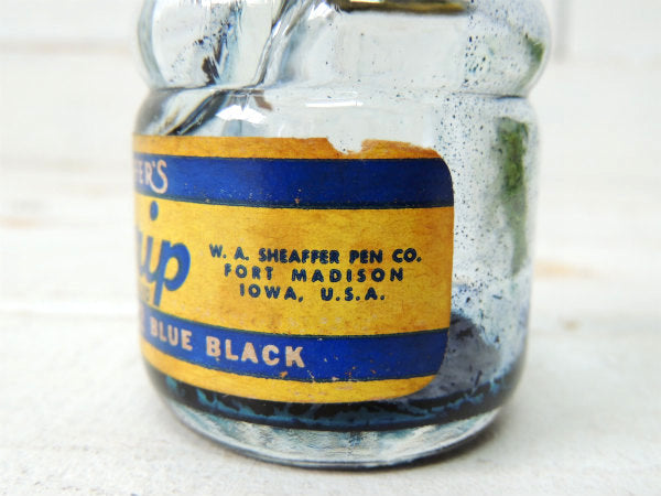 【SHEAFFER】シェーファー・Skrip・ガラス製・ヴィンテージ・インクボトル/瓶・USA