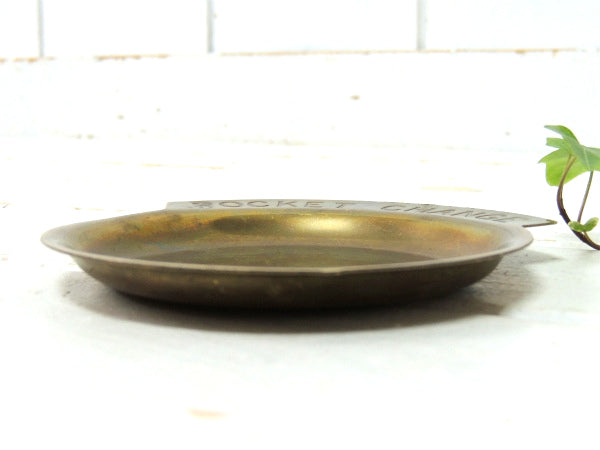 【POCKET CHANGE】真鍮製・アンティーク・ポケットチェンジ・トレイ/マネートレイ USA