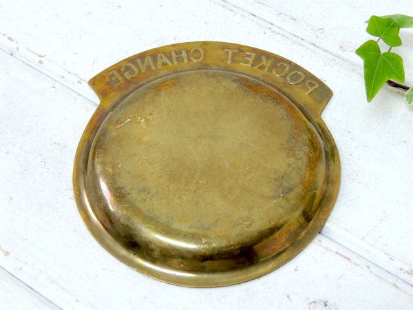 【POCKET CHANGE】真鍮製・アンティーク・ポケットチェンジ・トレイ/マネートレイ USA