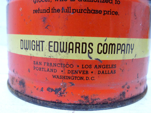 【EDWARDS COFFEE】DRIP GRIND・ブリキ製・ヴィンテージ・コーヒー缶・USA