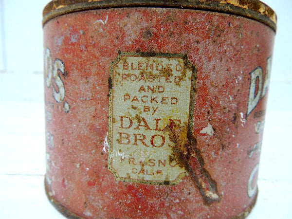 1937s〜1973s老舗コーヒー【DALE BROS COFFEE】ビンテージ・ティン缶・コーヒ缶