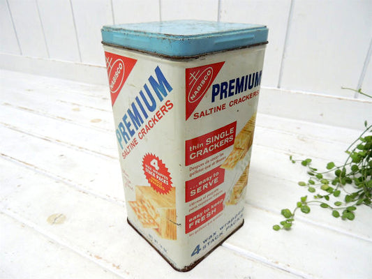 【NABISCO】ナビスコ・プレミアム・クラッカー・ヴィンテージ・ティン缶・キッチン雑貨