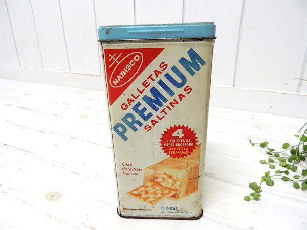 【NABISCO】ナビスコ・プレミアム・クラッカー・ヴィンテージ・ティン缶・キッチン雑貨