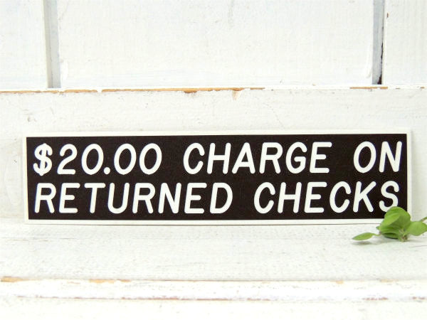 $20ドル・CHECKS USA・米国標識・デッドストック・ヴィンテージ・サインプレート・看板