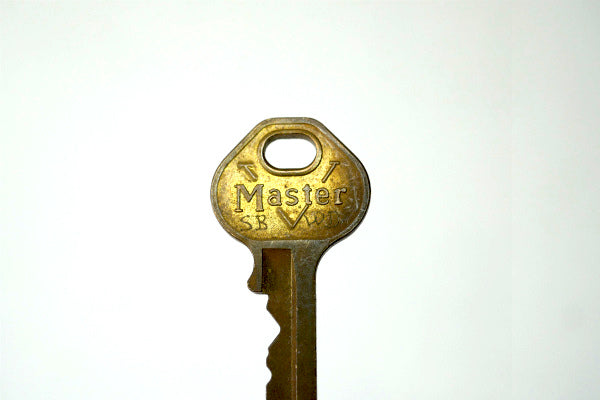 マスターロック MASTERLOCK 真鍮製  鍵 OLD キー USA ミルウォーキー USA