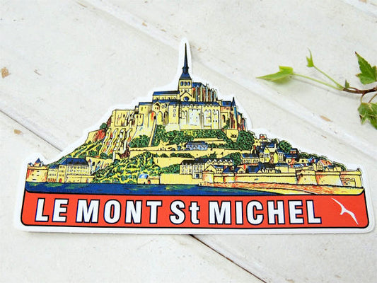 【モンサンミッシェル】フランス・世界遺産・修道院・限定・ステッカー(L)・ヨーロッパセレクト