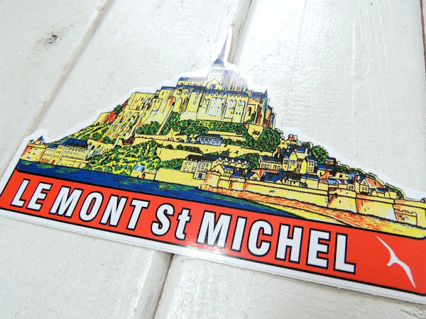 【モンサンミッシェル】フランス・世界遺産・修道院・限定・ステッカー(L)・ヨーロッパセレクト