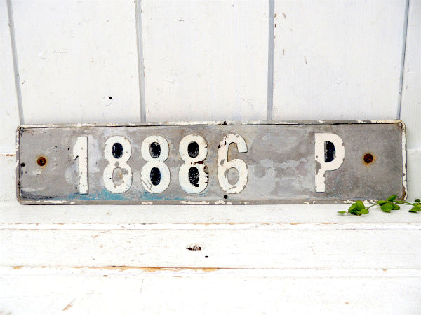 【18866P・タヒチ島】ヴィンテージ・ナンバープレート・看板/Tahiti