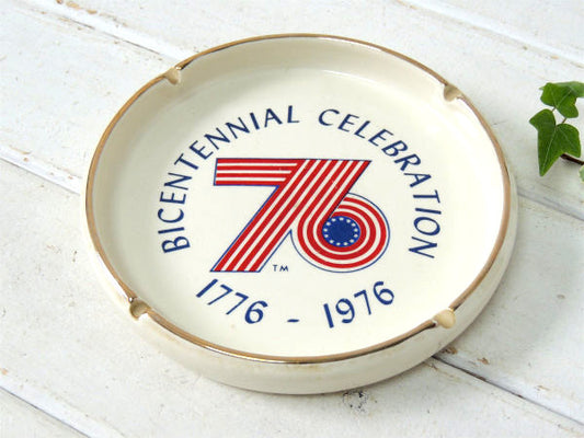 1976年【アメリカ革命・200周年記念】ヴィンテージ・灰皿・アシュトレイ・陶器製