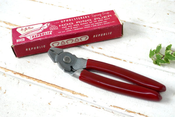 NYC US ホグリングプライヤー HOG RING PLIER ビンテージ DIY 職人用・工具