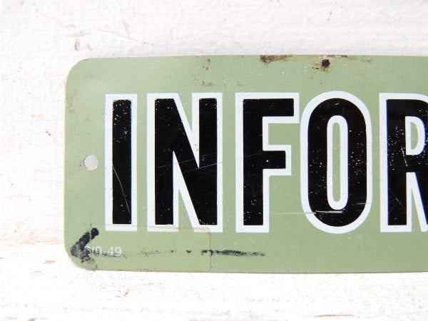 【INFORMATION】インフォメーション・案内所・ヴィンテージ・スチールサイン・看板