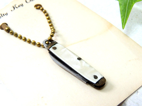 【MADERA・CAL】ヴィンテージ・ポケットナイフ/折りたたみナイフ・キーチェーン付き USA