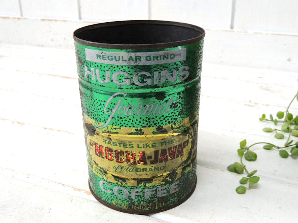 【MOCHA-JAVA・COFFEE】テキサス・ヒューストン・ブリキ製・ヴィンテージ・コーヒー缶