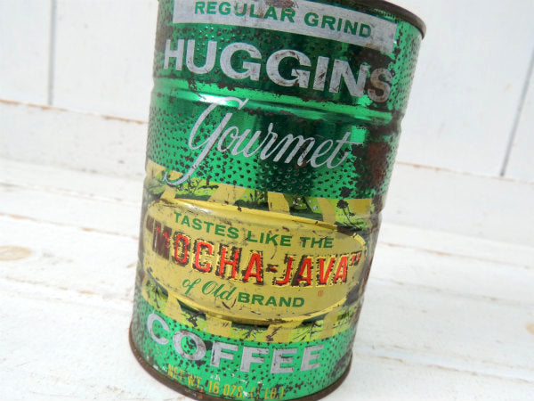 【MOCHA-JAVA・COFFEE】テキサス・ヒューストン・ブリキ製・ヴィンテージ・コーヒー缶