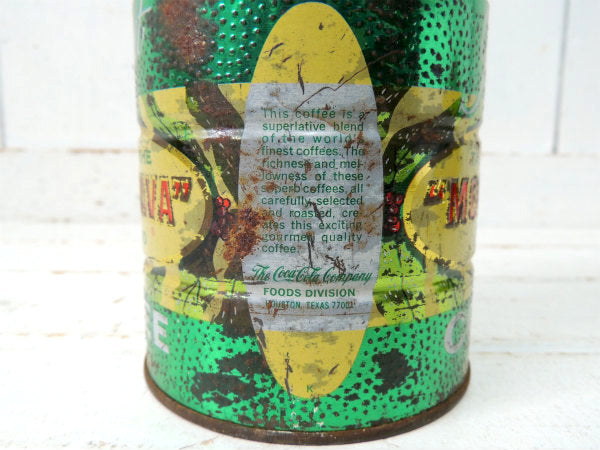 【MOCHA-JAVA・COFFEE】テキサス・ヒューストン・ブリキ製・ヴィンテージ・コーヒー缶