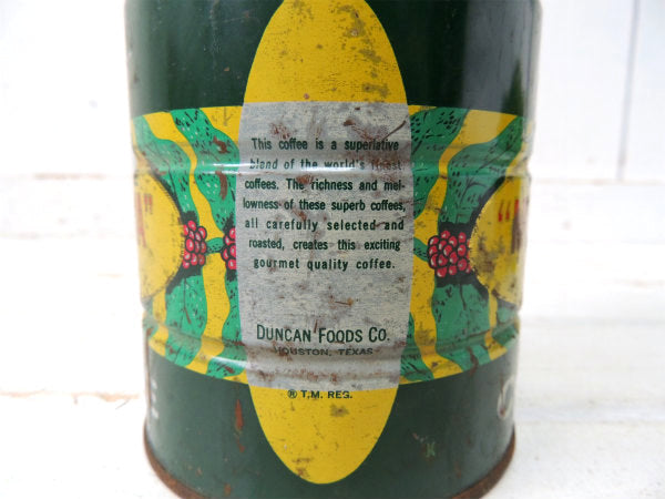 1950s・MOCHA-JAVA・COFFEE テキサス・ヒューストン・ビンテージ・コーヒー缶