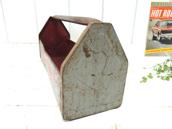 【WEN・TOTER】USA・グレー色・スチール製・ヴィンテージ・ツールケース/工具箱