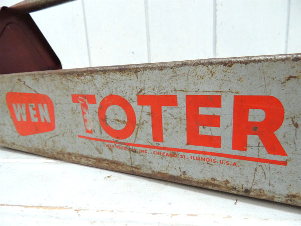 【WEN・TOTER】USA・グレー色・スチール製・ヴィンテージ・ツールケース/工具箱