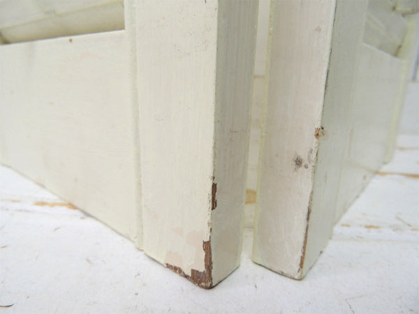 オフホワイト色・シャビーな木製・アンティーク・ルーバー/ヴォレー/シャッター/建具 USA