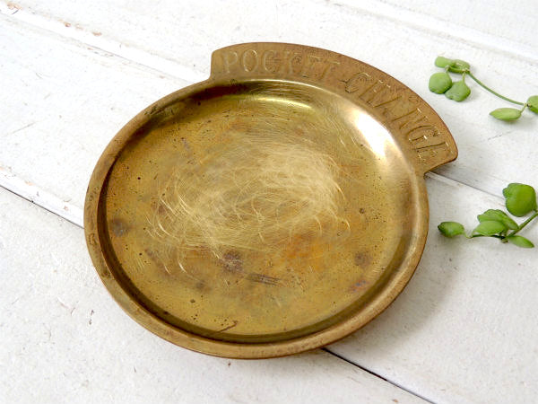 【POCKET CHANGE】USA・真鍮製・アンティーク・ポケットチェンジ・トレイ/マネートレイ