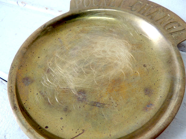 【POCKET CHANGE】USA・真鍮製・アンティーク・ポケットチェンジ・トレイ/マネートレイ