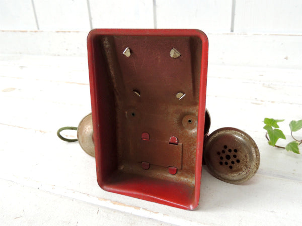 【SPEED PHONE】ティン製・おもちゃ・アンティーク・赤電話・TOY・電話機・USA
