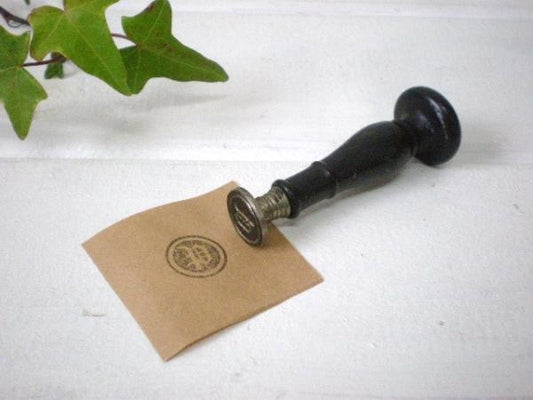 アルファベット“P”・木製ハンドル・アンティーク・シーリングスタンプ/封ろう