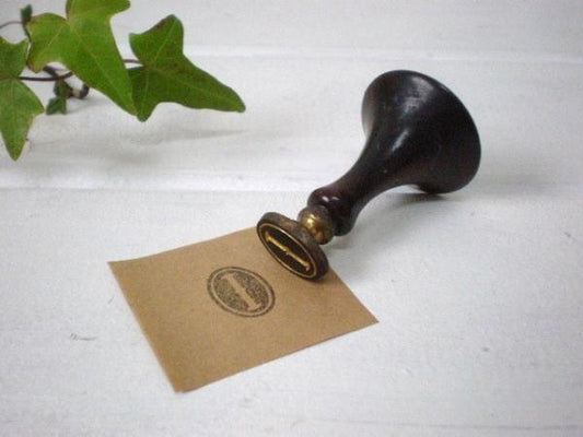 アルファベット “I” 木製ハンドル アンティーク シーリングスタンプ 封蝋