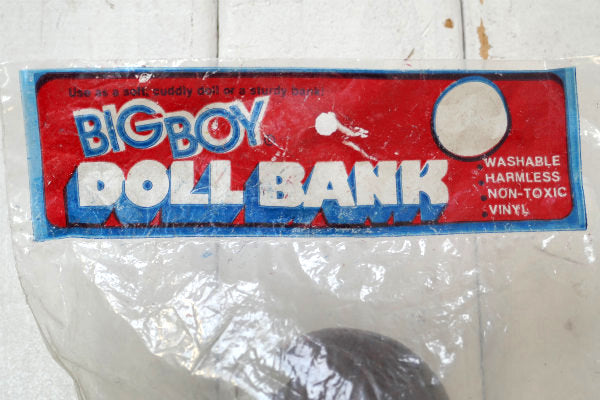 ビッグボーイ BIG BOY・70s ビンテージ・コインバンク 貯金箱 ソフビドール USA TOY