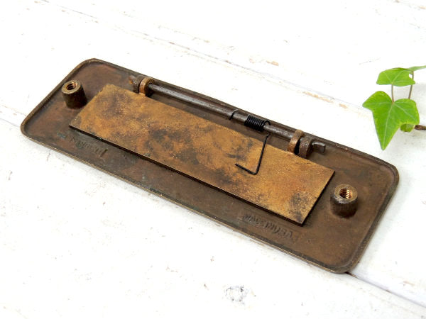 【SARGENT】真鍮製・アンティーク・レタースロット/郵便受け/レターポスト USA