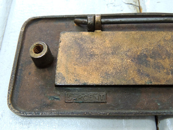 【SARGENT】真鍮製・アンティーク・レタースロット/郵便受け/レターポスト USA