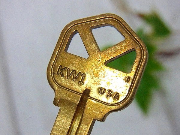 【KW1/USA】真鍮製・鍵・アメリカ・ビンテージ・キー・アンティーク
