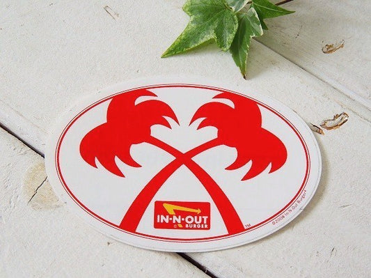 【IN-N-OUT HAMBURGERS】パームツリー柄・USAバーガーショップ・限定・ステッカー