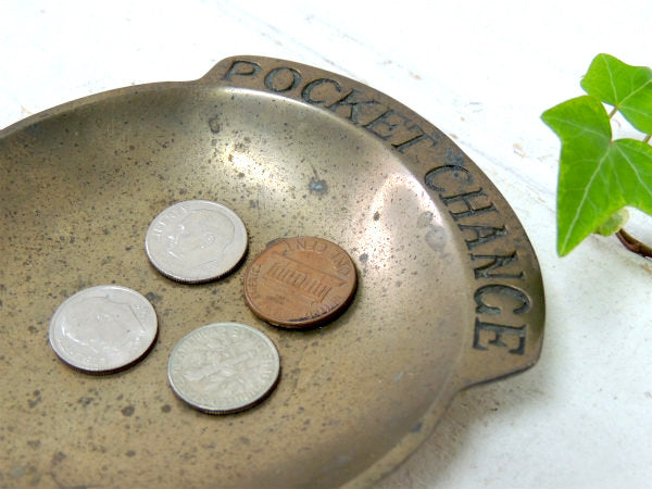 【POCKET CHANGE・1960】真鍮製・アンティーク・ポケットチェンジ・トレイ/マネートレイ