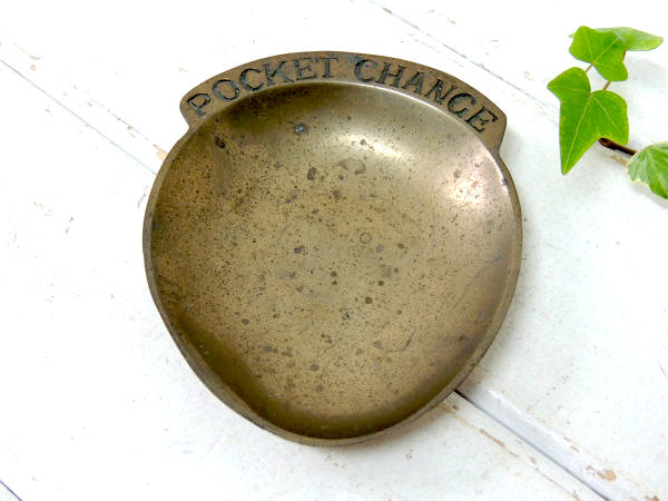 【POCKET CHANGE・1960】真鍮製・アンティーク・ポケットチェンジ・トレイ/マネートレイ