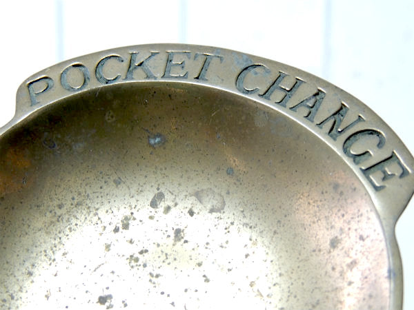 【POCKET CHANGE・1960】真鍮製・アンティーク・ポケットチェンジ・トレイ/マネートレイ