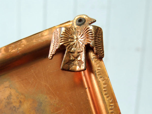 【ネイティブアメリカン】サンダーバード・銅製・ヴィンテージ・灰皿・トレイ/インディアン