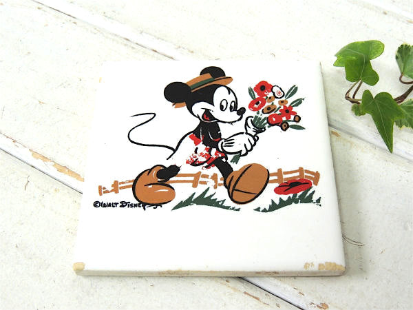 【ミッキーマウス】ディズニー・ヴィンテージ・タイル/壁飾り/インテリア USA