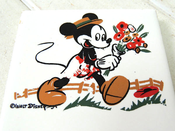 【ミッキーマウス】ディズニー・ヴィンテージ・タイル/壁飾り/インテリア USA