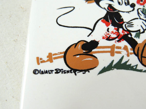 【ミッキーマウス】ディズニー・ヴィンテージ・タイル/壁飾り/インテリア USA