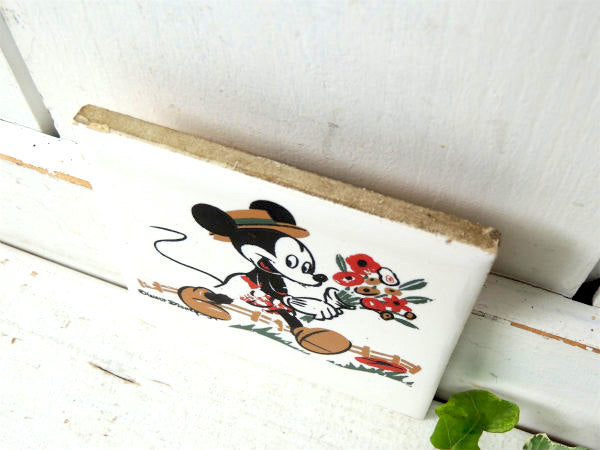 【ミッキーマウス】ディズニー・ヴィンテージ・タイル/壁飾り/インテリア USA