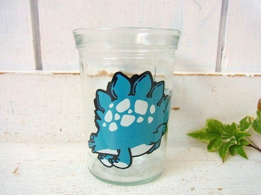 【Welch's】ウェルチ・恐竜・ステゴザウルス柄・80'sヴィンテージ・グラス/タンブラー