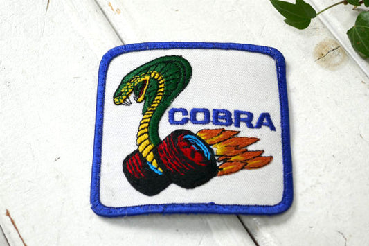 フォード・マスタング・キングコブラ FORD COBRA ヴィンテージ・刺繍・ワッペン パッチ