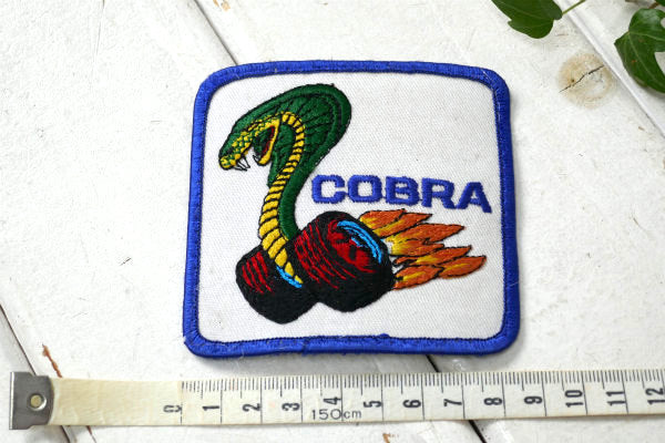 フォード・マスタング・キングコブラ FORD COBRA ヴィンテージ・刺繍・ワッペン パッチ