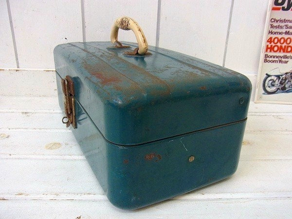 【UNION STEEL CHEST】ダークシアン色・2段式・ヴィンテージ・ツールボックス/工具箱