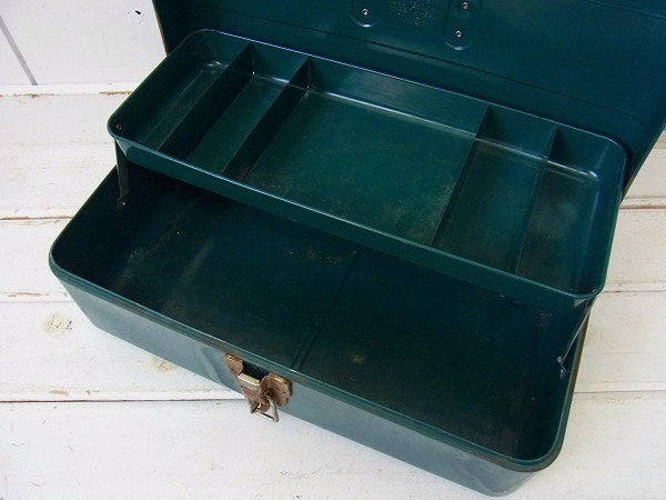 【UNION STEEL CHEST】ダークシアン色・2段式・ヴィンテージ・ツールボックス/工具箱