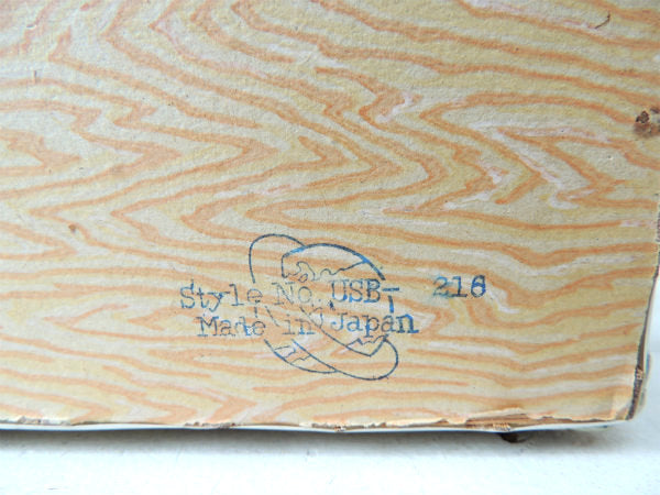 レトロな花柄・2段式・ヴィンテージ・ソーイングボックス/裁縫箱