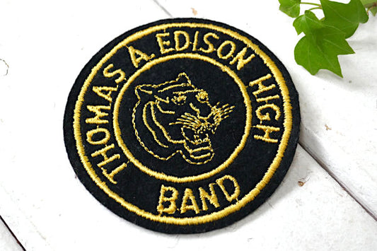 カリフォルニア  エジソンハイスクール TIGER・USA ヴィンテージ・刺繍 ワッペン デッド
